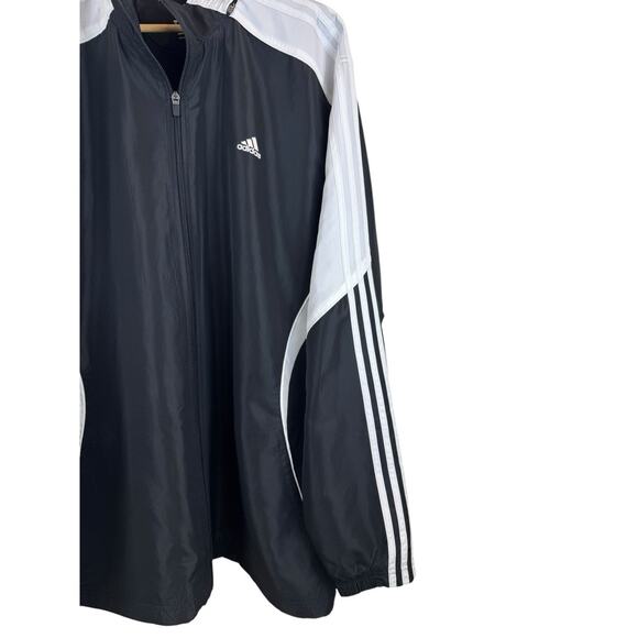 Adidas Climacool Track Suit Jacket 2XL with Jogging Pants XL Black White Stripes - Picture 4 of 16